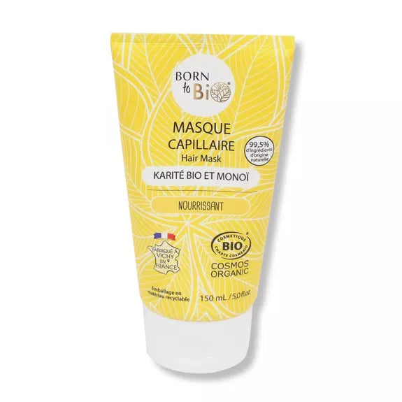 Masque Capillaire Beurre de Karité & Monoï Bio – 150 ml