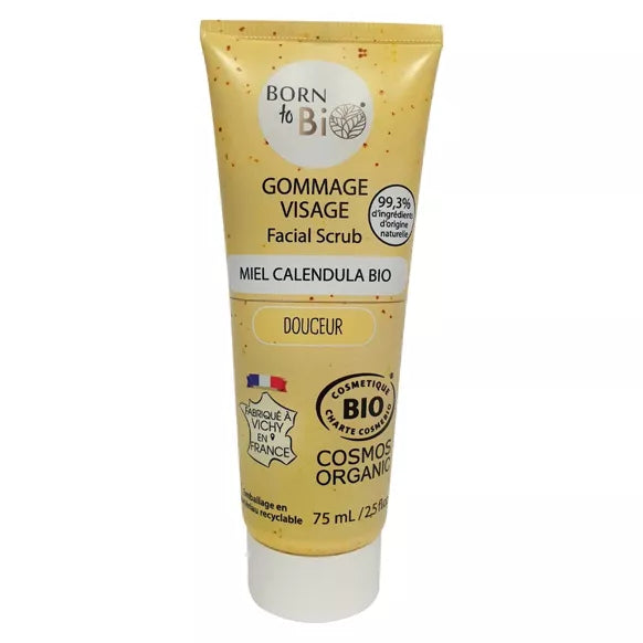 Gommage Visage Douceur – Miel d’Acacia & Calendula Bio - 75 ml
