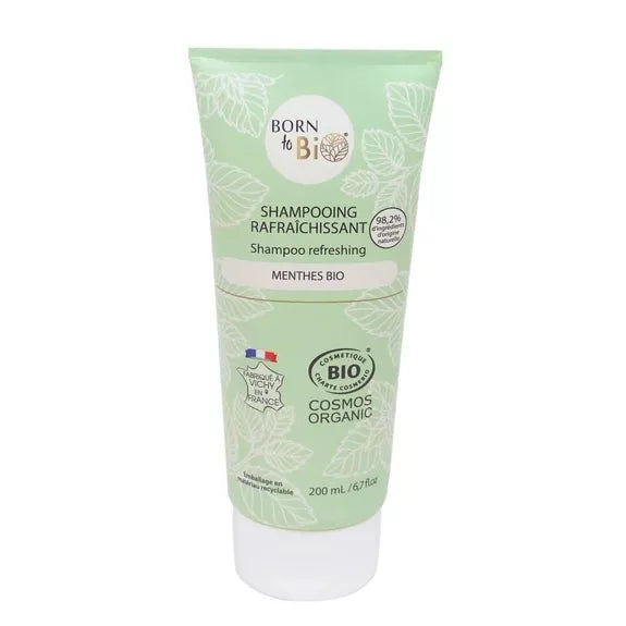 Shampooing Rafraîchissant à la Menthe Verte Bio – 200 ml