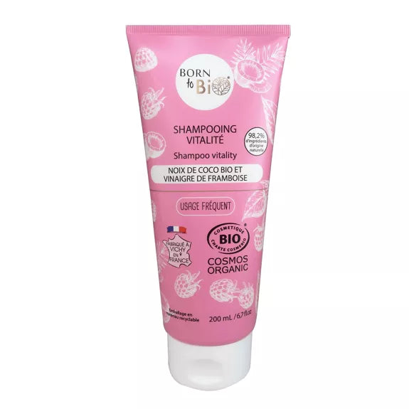 Shampooing Bio Noix de Coco & Vinaigre de Framboise – 200 ml