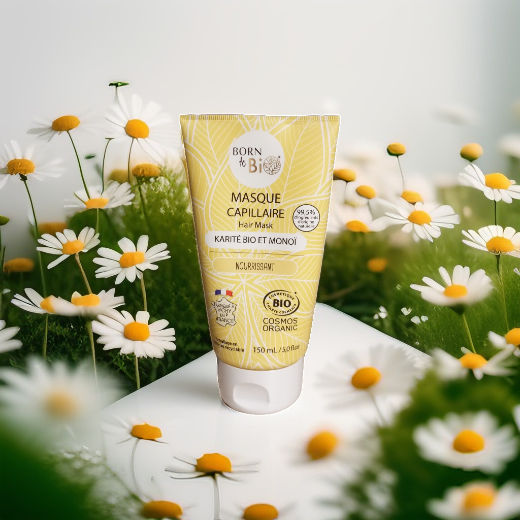 Masque Capillaire Beurre de Karité & Monoï Bio – 150 ml