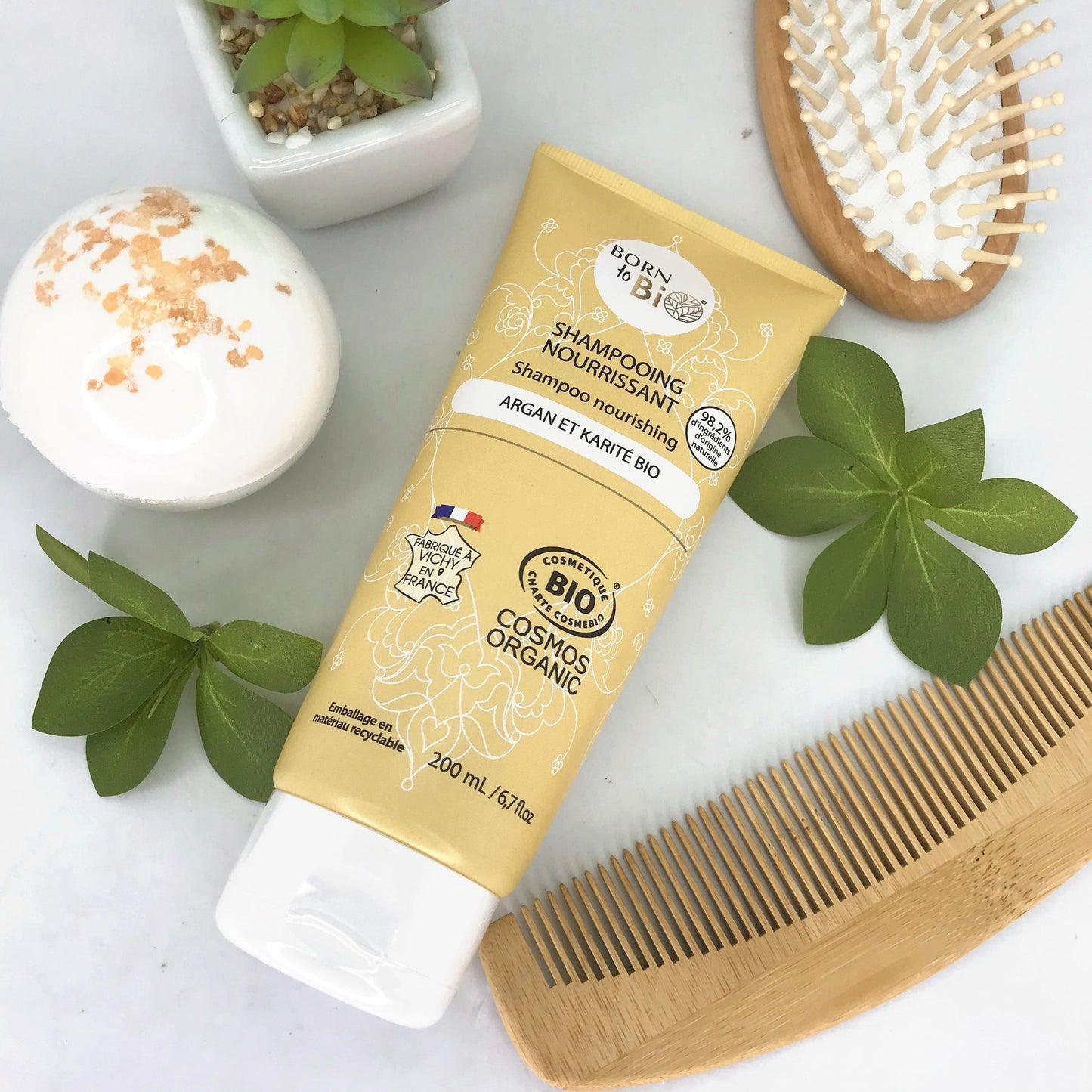 Shampooing Nourrissant Argan et Karité Bio – 200 ml