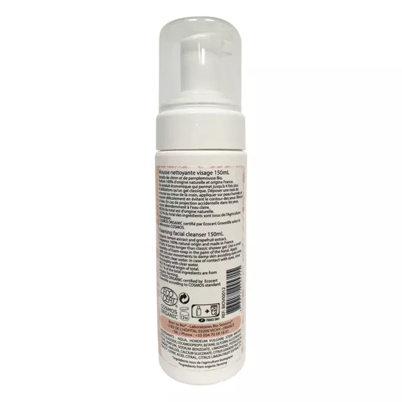 Mousse Nettoyante Visage Agrumes Bio – 150 ml