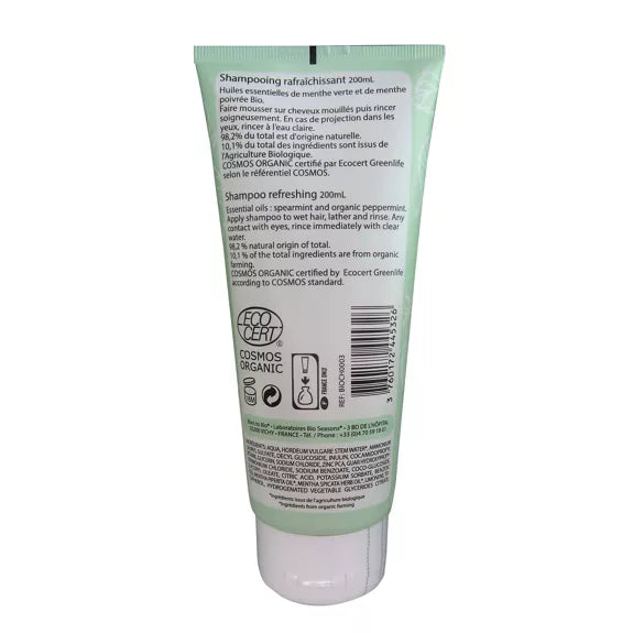 Shampooing Rafraîchissant à la Menthe Verte Bio – 200 ml