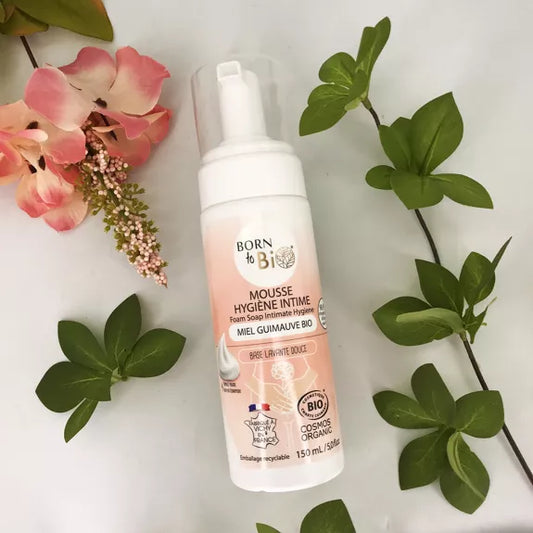 Mousse d'Hygiène Intime au Miel et à la Guimauve Bio – 150 ml